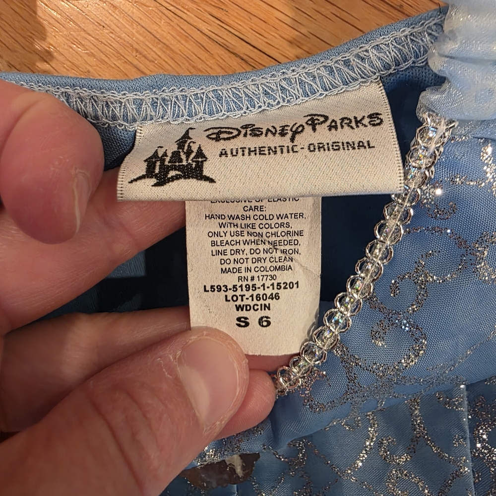 Disney Blue Cinderella Princess Dress Costume - Picture 2 of 3